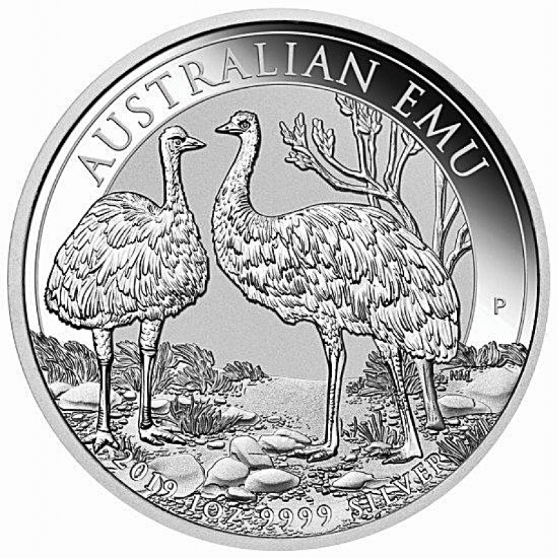 1oz Silver Emu 2019 Perth Mint Coin