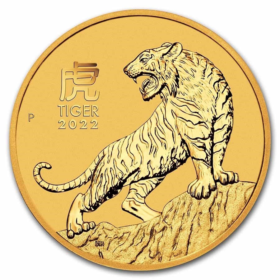 1oz Lunar Tiger 2022 Gold Coin
