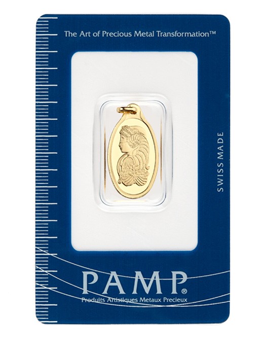 PAMP gold pendant