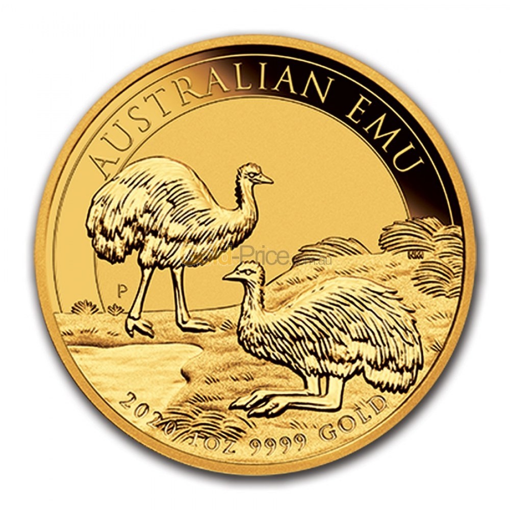 1oz Perth Mint Gold Emu Bullion Coin 2020