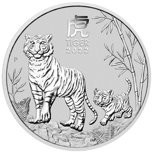 1/2 oz Lunar Tiger Silver Coin