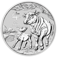 2oz Lunar Ox Silver Coin