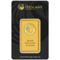50 gram Perth Mint Gold Bar