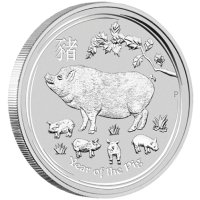 1 oz Lunar Pig 2019 Silver Coin