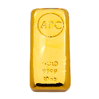 ABC 10oz Gold cast bullion bar