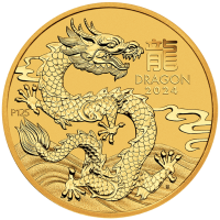1/2oz 2024 Gold Dragon Coin