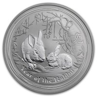 1oz Lunar Rabbit Silver Coin