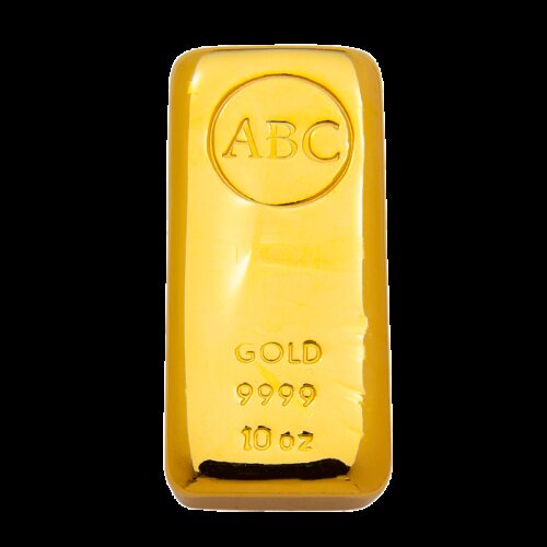 ABC 10oz Gold cast bullion bar