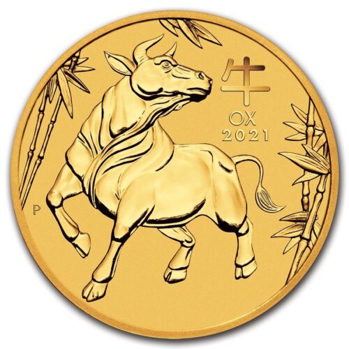 1oz lunar ox gold coins