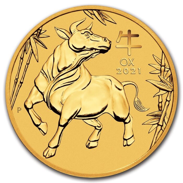 1oz lunar ox gold coins