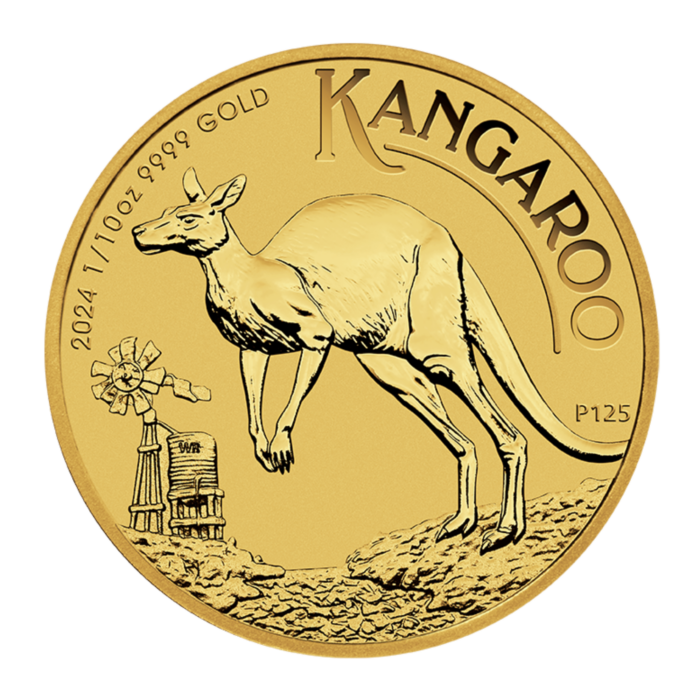 1/10oz 2024 Gold Kangaroo Perth Mint Coin